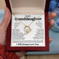 To My Granddaughter | I Will Always Love You - Forever Love Necklace
