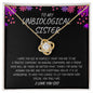 My Unbiological Sister | I Love You - Love Knot Necklace
