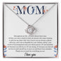 To My Mom | Thank You So Much - Love Knot Necklace