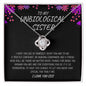 My Unbiological Sister | I Love You - Love Knot Necklace