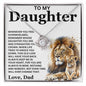 To My Daughter | Always Keep Me In Your Heart - Love Knot Necklace