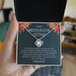 My Unbiological Sister | I Love You - Love Knot Necklace