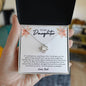To My Daughter | You'll Always Be My Babygirl, Love Dad - Love Knot Necklace