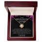 My Unbiological Sister | I Love You - Love Knot Necklace