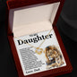 To My Daughter | Always Keep Me In Your Heart - Love Knot Necklace