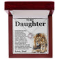 To My Daughter | Always Keep Me In Your Heart - Love Knot Necklace