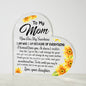 To My Mom | You Are My Sunshine | Daisy Heart Acrylic