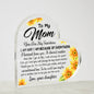 To My Mom | You Are My Sunshine | Daisy Heart Acrylic