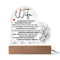 To My Wife | You Are My Best Friend | Acrylic Heart Plaque