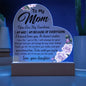 To My Mom | You Are My Sunshine | Pink Rose Heart Acrylic