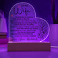 To My Wife | You Are My Best Friend | Acrylic Heart Plaque