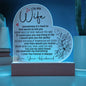 To My Wife | You Are My Best Friend | Acrylic Heart Plaque