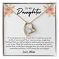 To My Daughter | You'll Always Be My Babygirl, Love Mom - Forever Love Necklace