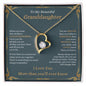 To My Beautiful Granddaughter | I Love You More Than You Know - Forever Love Necklace