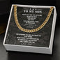 My Son | Believe in yourself - Cuban Link Chain