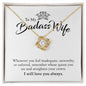 My Badass Wife | Most loving person - Love Knot Necklace