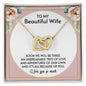 My Beautiful Wife | You are my everything - Interlocking Hearts necklace