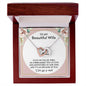 My Beautiful Wife | You are my everything - Interlocking Hearts necklace