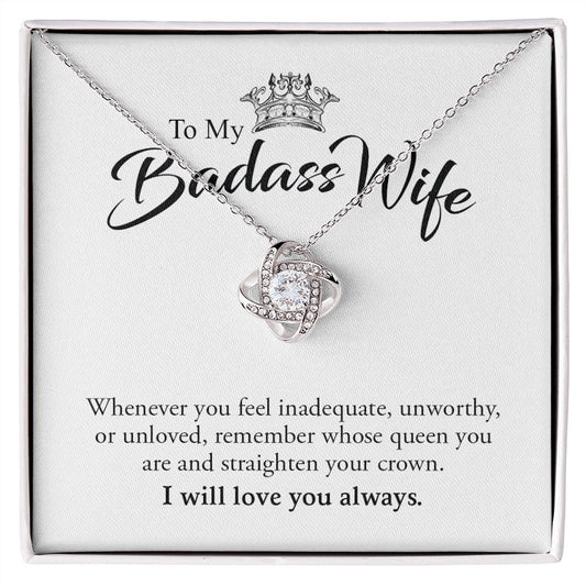 My Badass Wife | Most loving person - Love Knot Necklace